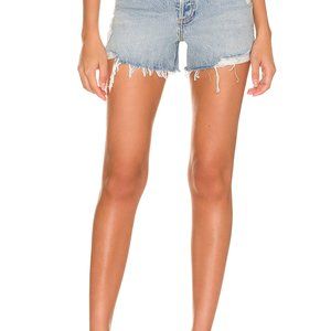 Agolde Dee High-Rise Distressed Cut-Off Jean Shorts 31 in Muse BNWT 138$